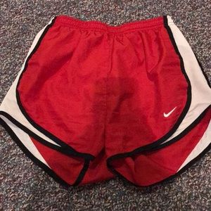 red nike shorts size XS